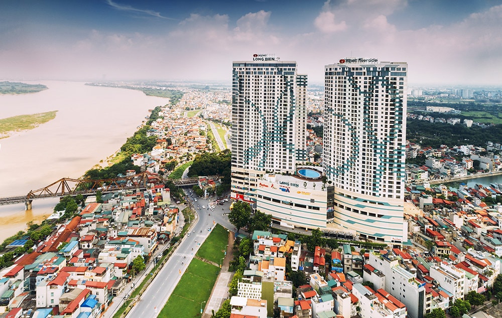 Mipec Long Bien has unique, luxurious and modern architecture